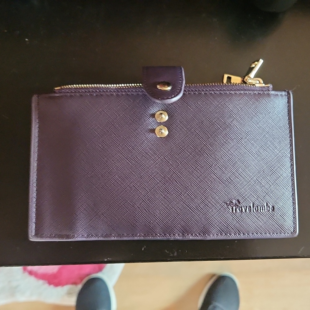 Purple travelambo wallet